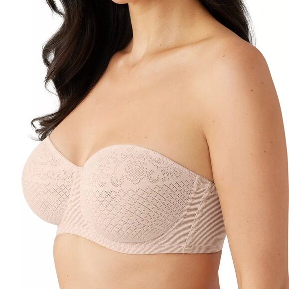 Wacoal Women's Visual Effects Strapless Minimizer Bra, Sand Nude, 34C - Picture 2 of 9